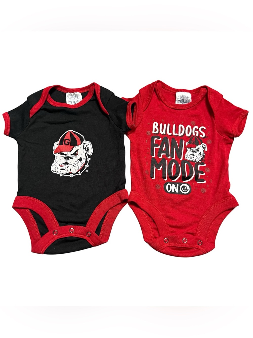 Georgia Bulldogs Baby Bodysuit Set 0–3M 2 Pack College Football
